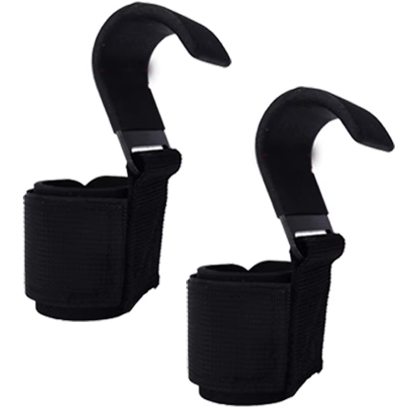 2/1Pcs Weight Lifting Hook Grips with Wrist Wraps Hand-Bar Wrist Strap Gym Fitness Hook Weight Strap Pull-Ups Lifting Gloves